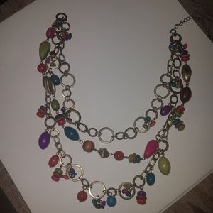 Beautiful multicolored beaded necklace